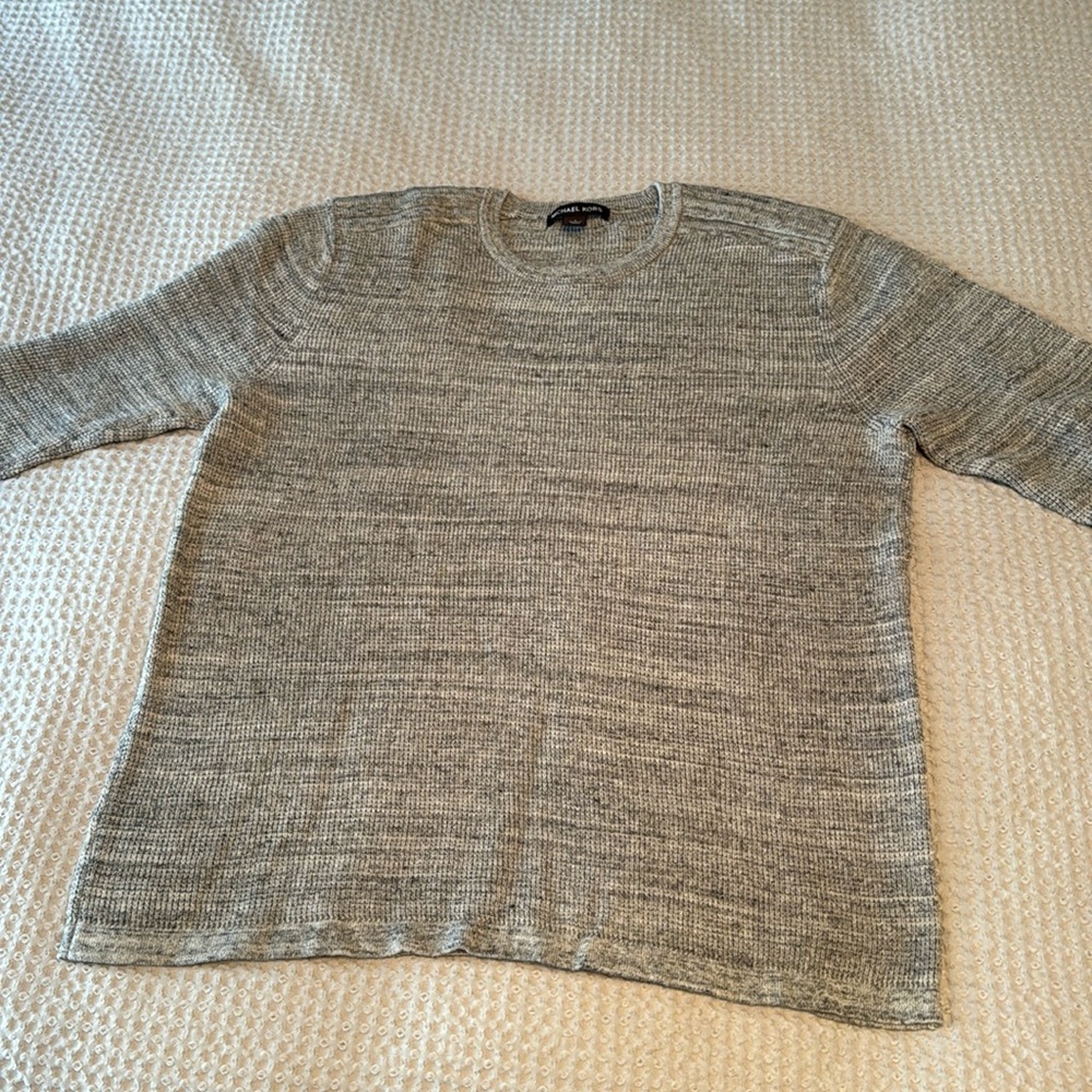 Michael Kors Men's Sweater - Grey, size Large